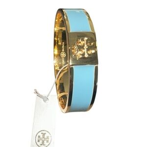 Tory Burch Gold and Teal Bracelet